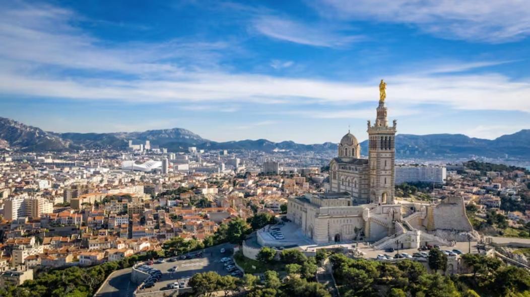 Studio Vieux-Port Vue Basilique Notre-Dame Марсель Екстер'єр фото